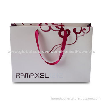 Promotional Paper Shopping Bag, Customized Designs are Accepted